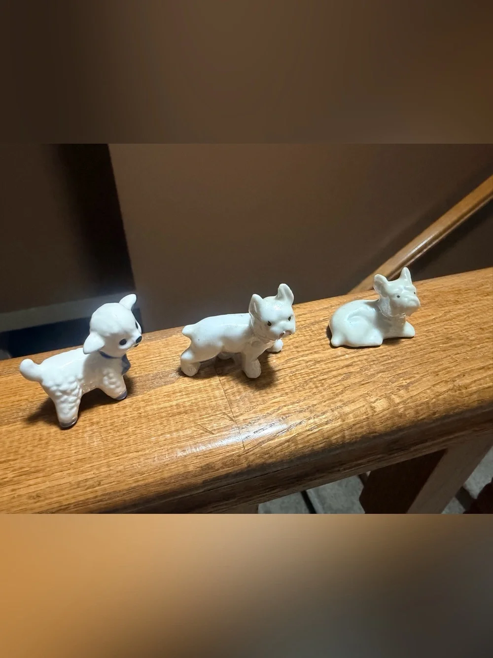 Vintage Cat Gum Parkers, miniature bull dog and lamb MCM